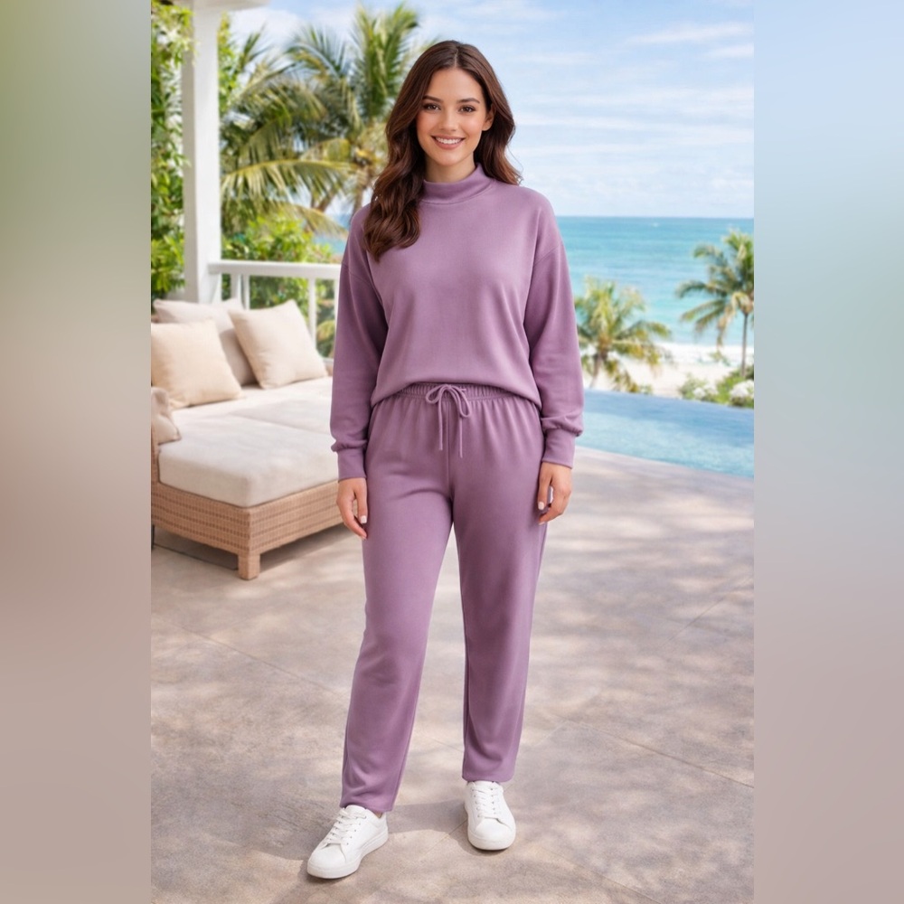 NEW Mauve Track Pants & Jogger Set